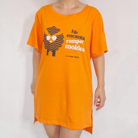 Maxi Remera Oveja Naranja