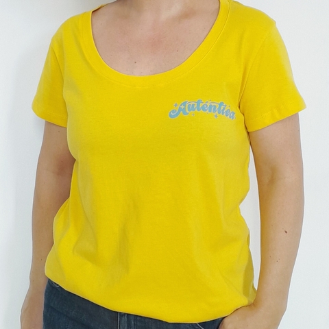 Remera Escote Redondo Autentica Amarillo