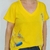 Remera Libre Escote V Amarillo - Despertate