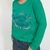 Remera Pensamientos Manga Larga Verde - Despertate