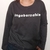 Remera Ingobernable Manga Larga Negro