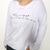 Remera Lo Que Ves Manga Larga Blanco en internet