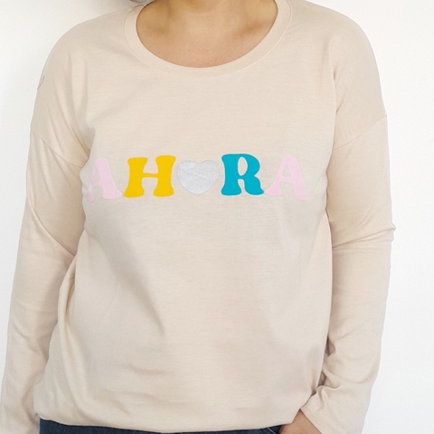 Remera Ahora Manga Larga Arena