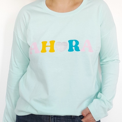 Remera Ahora Manga Larga Acua