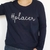 Remera Placer Manga Larga Azul - comprar online