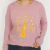 Remera Arbol Manga Larga Rosa