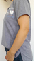 Remera Mi Corazon V Gris Melange en internet
