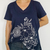 Remera Natural Escote V Azul