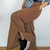 Pantalon Me Disfruto Algodon Avellana - Despertate