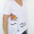 Remera Frida Escote V Blanco