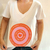 Remera Talisman Escote V Blanco