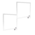 Kit 2 Painel Plafon Embutir 22x22cm Led Quadrado 18w 3000k - loja online