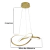Lustre Pendente Moderno Dourado Arlis 50w C/ 3 Temperaturas