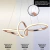 Pendente Infinito Rosé Gold Moderno 35W C/ 3 Temperaturas na internet