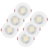 Imagem do Kit 6 Spot Redondo LED 12w Direcionavel Branco Frio e Quente
