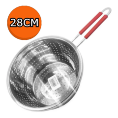 Colapastas Colador Escurridor Verduras 28cm Acero C/ Mango T - comprar online
