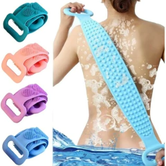 Esponja Baño Cepillo Silicona Espalda Masaje Exfoliante
