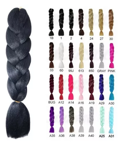 Pelo Cabello Sintetic Extension Trenza Africana Termic Jum