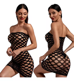 Vestido Red Mujer Sexy Elastizado Comodo Noche Fiesta Playa