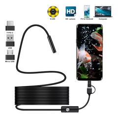 Camara Inspeccion Endoscopica Micro/usb Luz Led Celular 5m