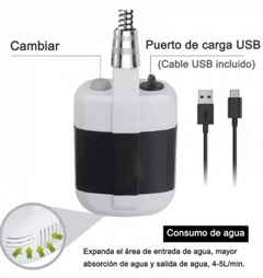 DUCHA DE MANO PARA CAMPING BAÑO MASCOTAS PORTÁTIL CON BOMBA - comprar online