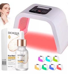 Kit Facial Cabina Led 7 Colores + Sérum Antiage Bioaqua
