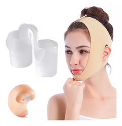 Clip Nasal Dilatador + Faja Mentonera Ronquidos Bruxismo - comprar online