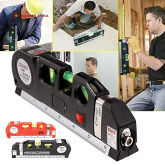 Nivel Laser 3 Burbujas Cinta Métrica Regla Cruz Horiz Vertic