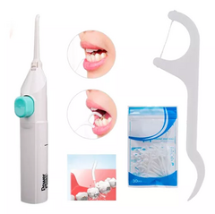 Limpiador Jet Power Floss Dental Portátil + 30 Flossers