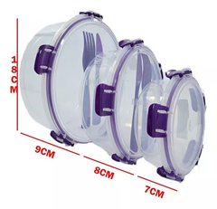 Taper X3 Set Vianda Lunchera Escolar Cubiertos Microondas en internet