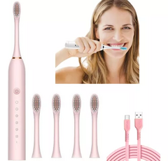 Cepillo De Dientes Recargable 6 Modos Electrico + 3 Repuesto en internet