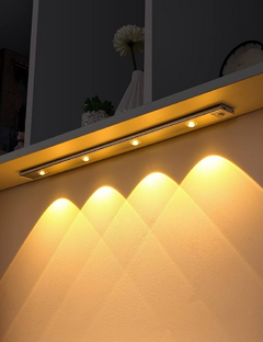Luz Lámpara Led Noche Sensor Movimiento Recargable Frio Y Calido 3 EN 1 - tienda online