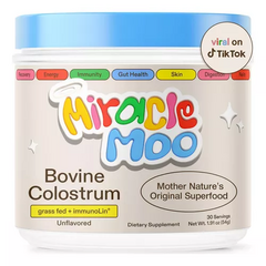 Miracle Moo Calostro Bovino Sist. Inmunológico Abdomen Plano Sabor Sin Sabo