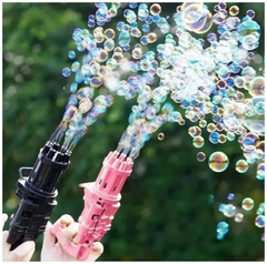 PISTOLA BURBUJAS AUTOMÁTICA 8 AGUJEROS + ACCESORIOS - comprar online