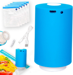 SELLADOR DE BOLSAS DE VACIO RECARGABLE + BOLSAS