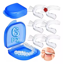 Kit 6 Protector Bucal Placas Moldeables Para Bruxismo Diente