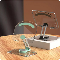 SOPORTE ESCRITORIO ACRÍLICO AJUSTABLE PLEGABLE TABLET Y IPAD