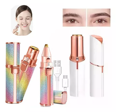 Depilador Facial Y Cejas Recargable + Depilador Vello Rostro