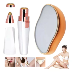 Piedra Nano Cristal + Depiladora Facial 2 En 1 Facial Cuerpo