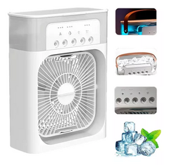 Mini Ventilador Humidificador Aire Acondicionado Frio