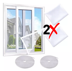 Cortina Mosquitero Ventana Insectos Universal Autoadhesiva 150 x 150 X2