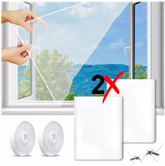 Cortina Mosquitero Ventana Insectos Universal Autoadhesiva 150 x 130 X2 - comprar online