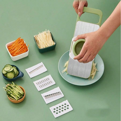 Mandolina Cortador de verduras de acero inoxidable 5 en 1