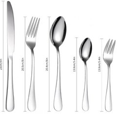 Set de Cubiertos x 24 Piezas Plateado - comprar online