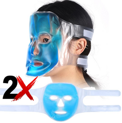 Mascarilla Facial Gel Frio Calor Relajante Y Descongestiva X2 - comprar online
