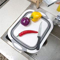 Escurridor Plegable Silicona Bacha Cocina Vegetales C/tapon - comprar online
