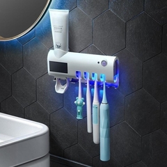 Porta Cepillo Dental Con Esterilizador Uv Recargable Baño