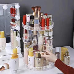 Organizador Acrílico Giratorio Removible Cosméticos