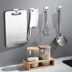 Ganchos Perchero Adhesivo Percha Cocina Baño Acero Inox en internet