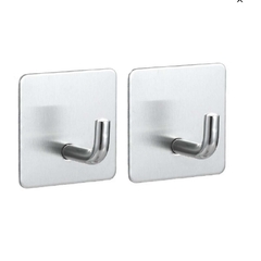 Ganchos Perchero Adhesivo Percha Cocina Baño Acero Inox - comprar online